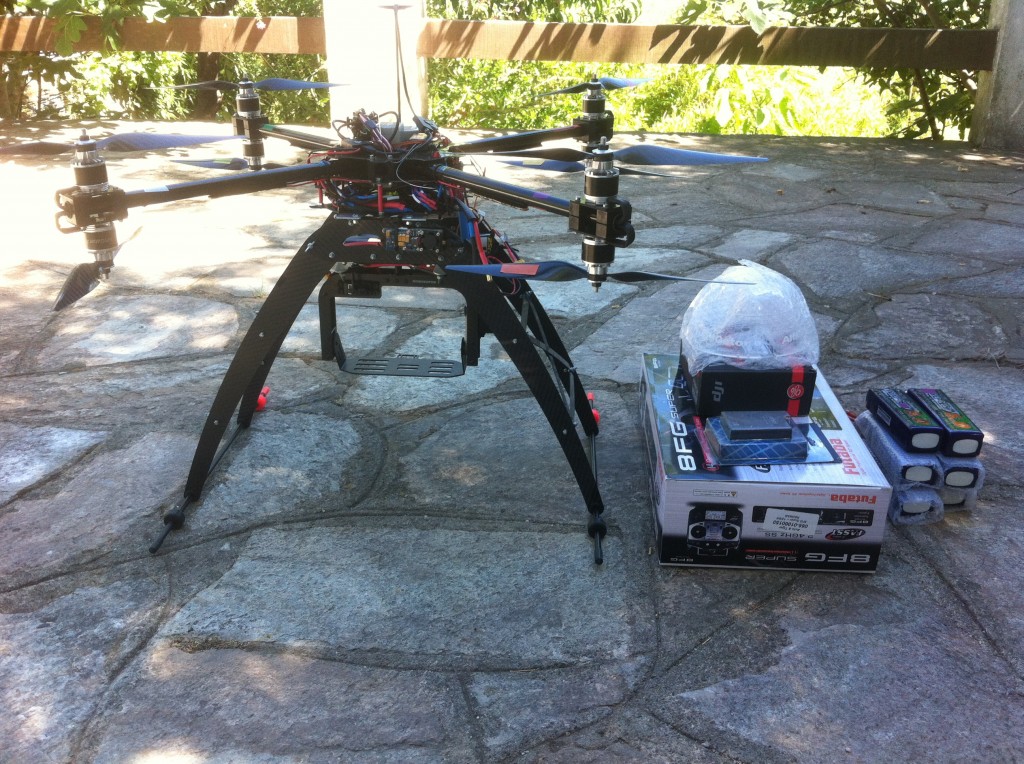 drone S8 monté