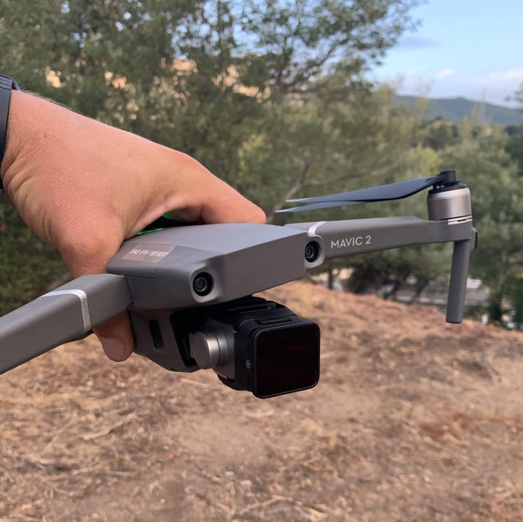 Essais de l'objectif anamorphique pour Mavic 2 Pro